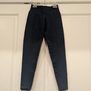 Booty By Brabants Navy Croco Skin Leggings